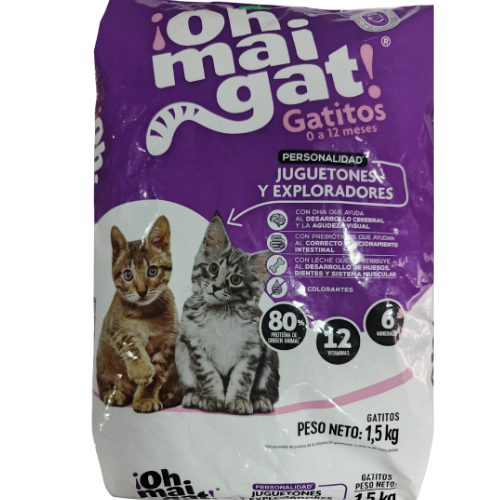 Mr. Odin - Ohmaigat Morado Gatitos X 1.5 Kg